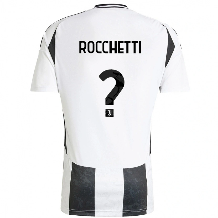 Danxen Børn Edoardo Rocchetti #0 Hvid Sort Hjemmebane Spillertrøjer 2024/25 Trøje T-Shirt