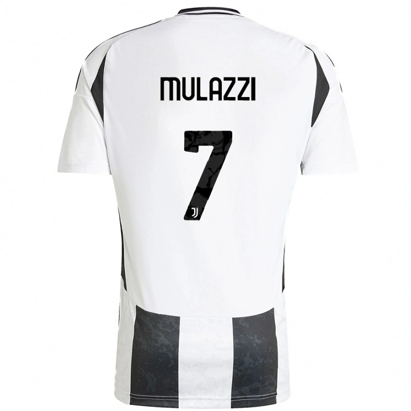Danxen Børn Gabriele Mulazzi #7 Hvid Sort Hjemmebane Spillertrøjer 2024/25 Trøje T-Shirt