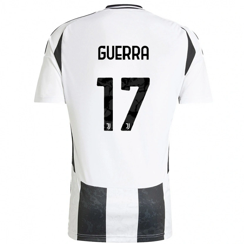 Danxen Børn Simone Guerra #17 Hvid Sort Hjemmebane Spillertrøjer 2024/25 Trøje T-Shirt