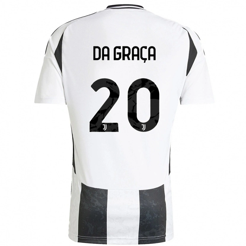 Danxen Børn Cosimo Da Graça #20 Hvid Sort Hjemmebane Spillertrøjer 2024/25 Trøje T-Shirt