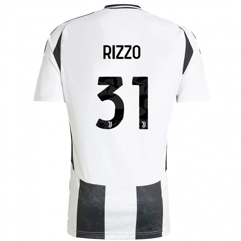 Danxen Børn Niccolò Rizzo #31 Hvid Sort Hjemmebane Spillertrøjer 2024/25 Trøje T-Shirt