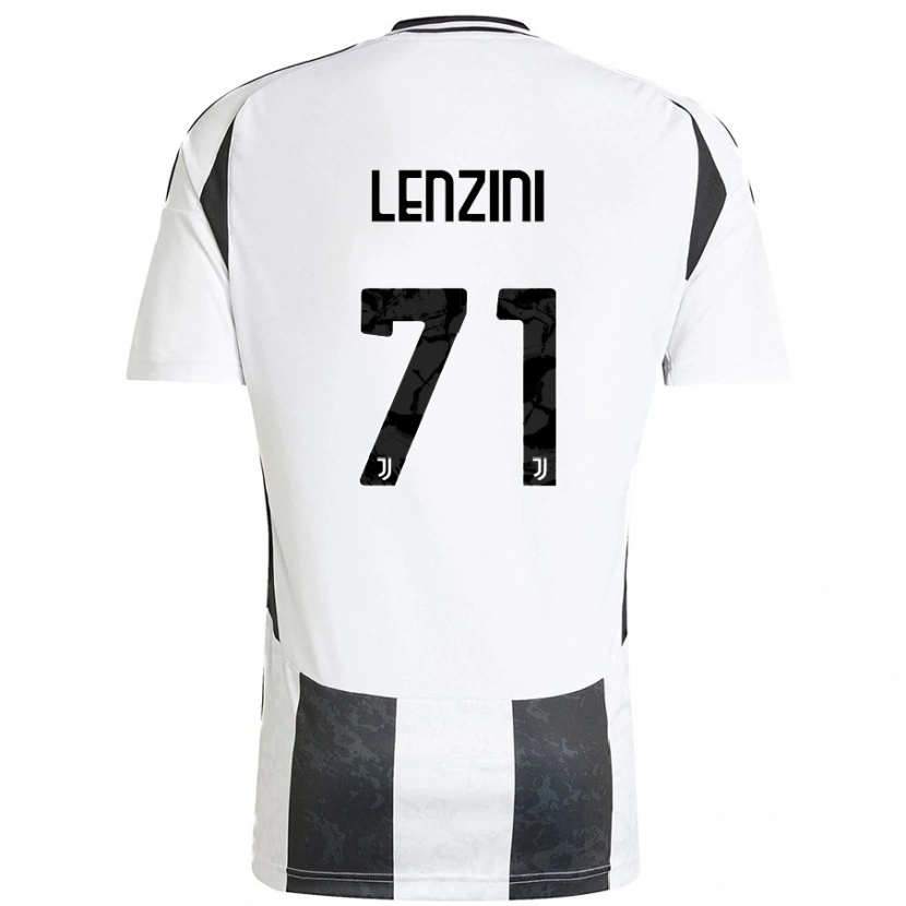 Danxen Børn Martina Lenzini #71 Hvid Sort Hjemmebane Spillertrøjer 2024/25 Trøje T-Shirt