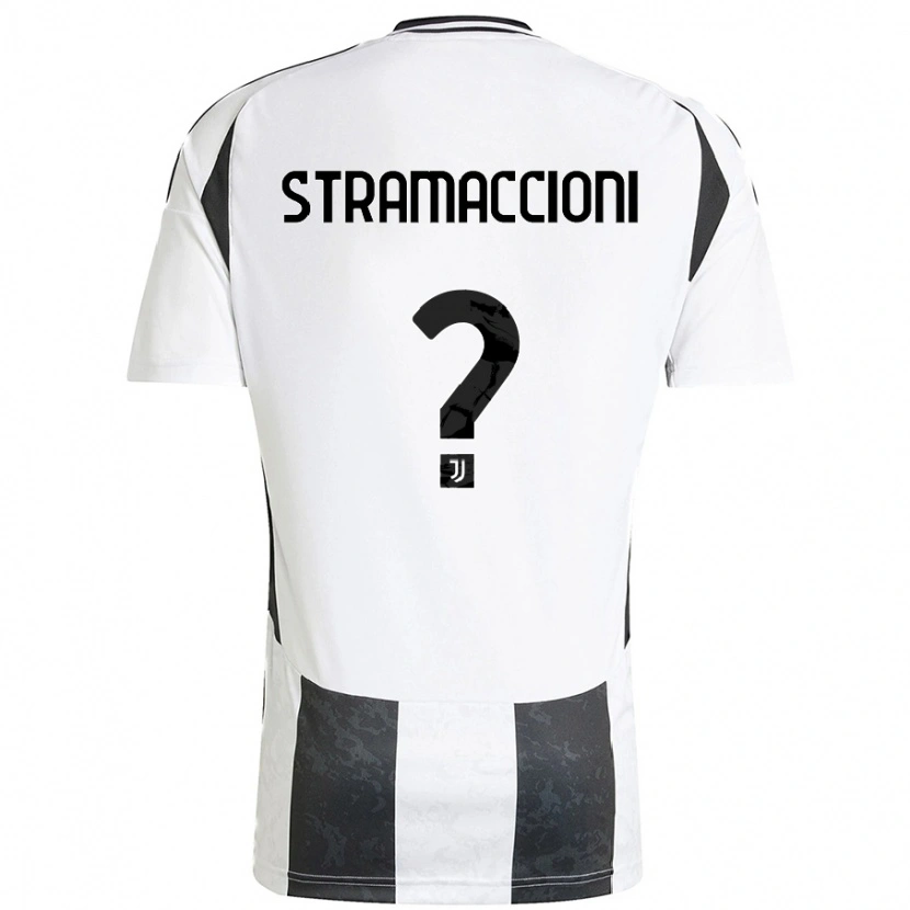 Danxen Børn Diego Stramaccioni #0 Hvid Sort Hjemmebane Spillertrøjer 2024/25 Trøje T-Shirt