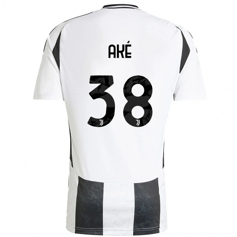 Danxen Børn Marley Ake #38 Hvid Sort Hjemmebane Spillertrøjer 2024/25 Trøje T-Shirt