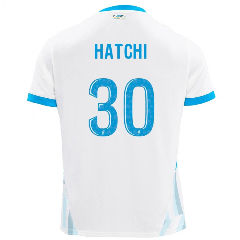 Danxen Børn Anaïs Hatchi #30 Hvid Himmelblå Hjemmebane Spillertrøjer 2024/25 Trøje T-Shirt