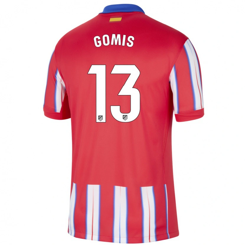 Danxen Børn Antonio Gomis #13 Rød Hvid Blå Hjemmebane Spillertrøjer 2024/25 Trøje T-Shirt