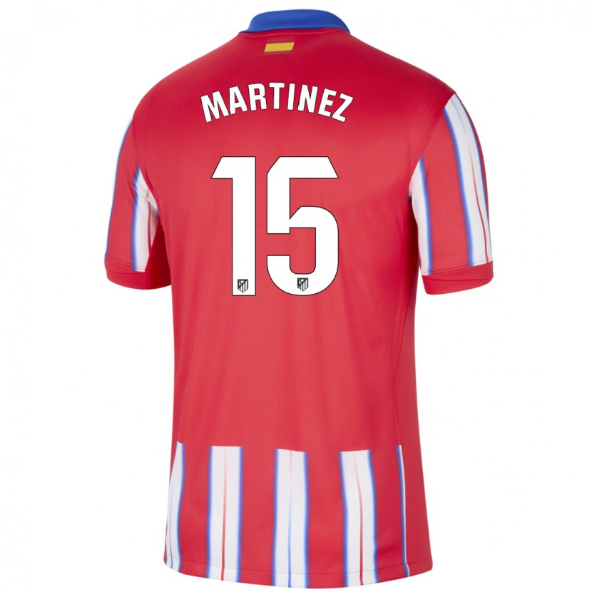 Danxen Børn Dani Martinez #15 Rød Hvid Blå Hjemmebane Spillertrøjer 2024/25 Trøje T-Shirt