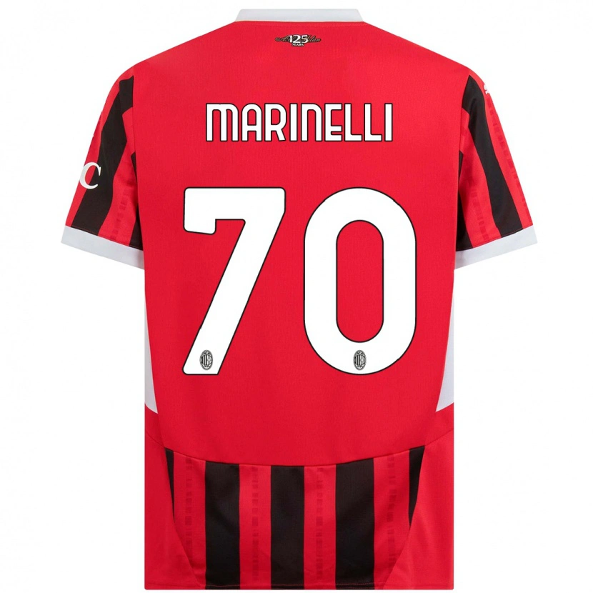 Danxen Børn Gloria Marinelli #70 Rød Sort Hjemmebane Spillertrøjer 2024/25 Trøje T-Shirt