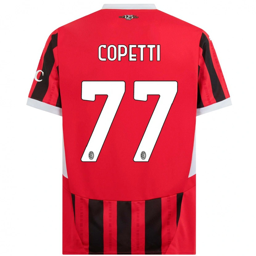 Danxen Børn Matilde Copetti #77 Rød Sort Hjemmebane Spillertrøjer 2024/25 Trøje T-Shirt