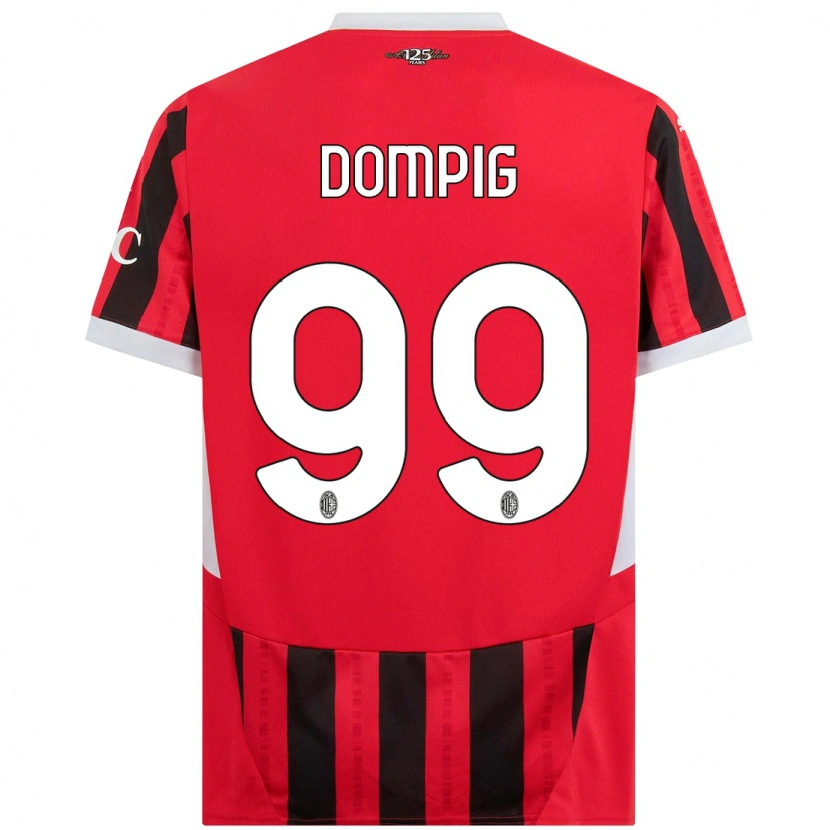 Danxen Børn Chanté Dompig #99 Rød Sort Hjemmebane Spillertrøjer 2024/25 Trøje T-Shirt