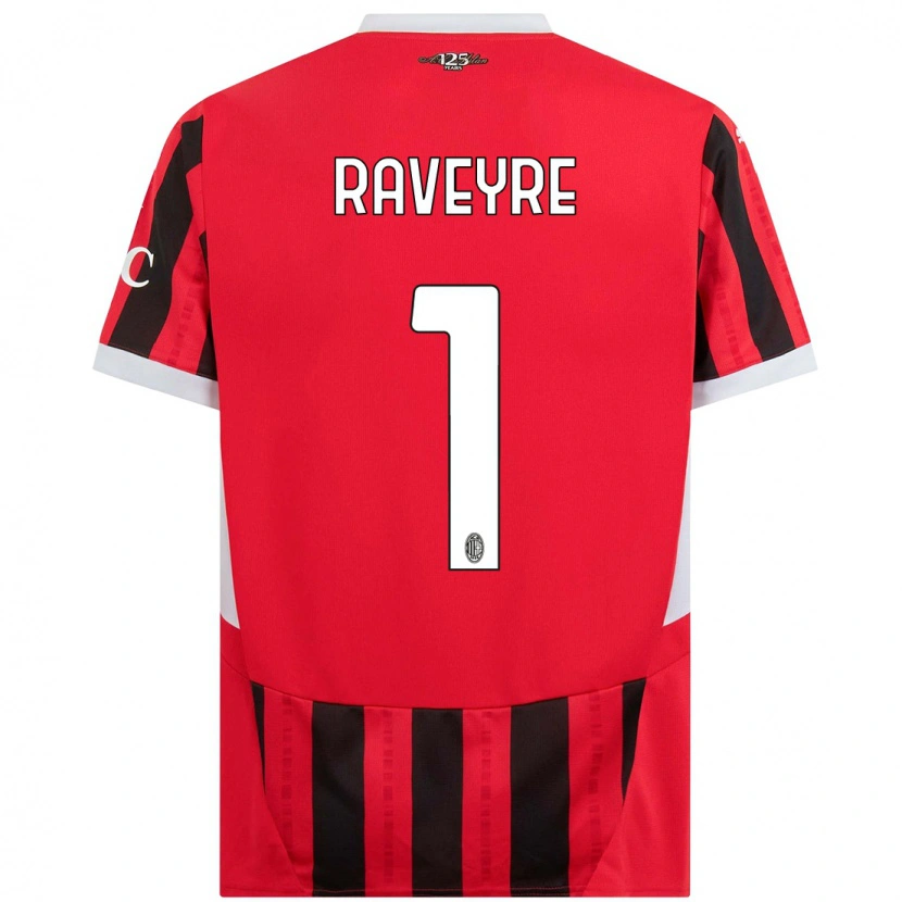 Danxen Børn Noah Raveyre #1 Rød Sort Hjemmebane Spillertrøjer 2024/25 Trøje T-Shirt