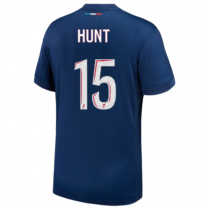 Danxen Børn Clare Hunt #15 Marineblå Hvid Hjemmebane Spillertrøjer 2024/25 Trøje T-Shirt
