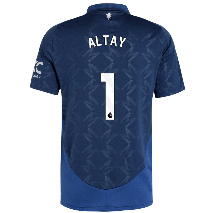 Danxen Børn Altay Bayındır #1 Indigo Udebane Spillertrøjer 2024/25 Trøje T-Shirt