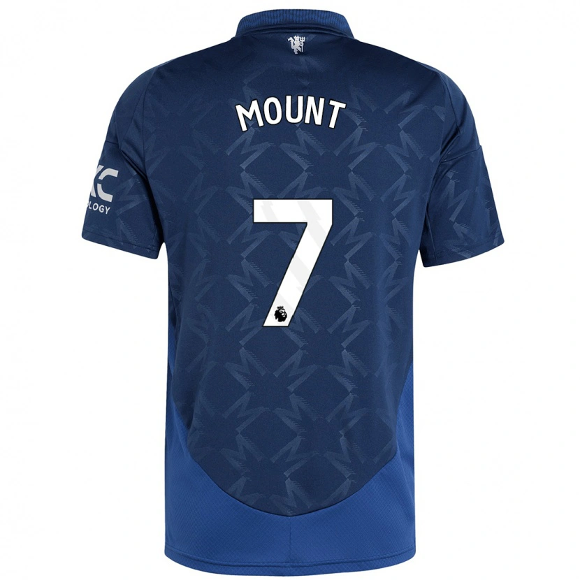 Danxen Børn Mason Mount #7 Indigo Udebane Spillertrøjer 2024/25 Trøje T-Shirt