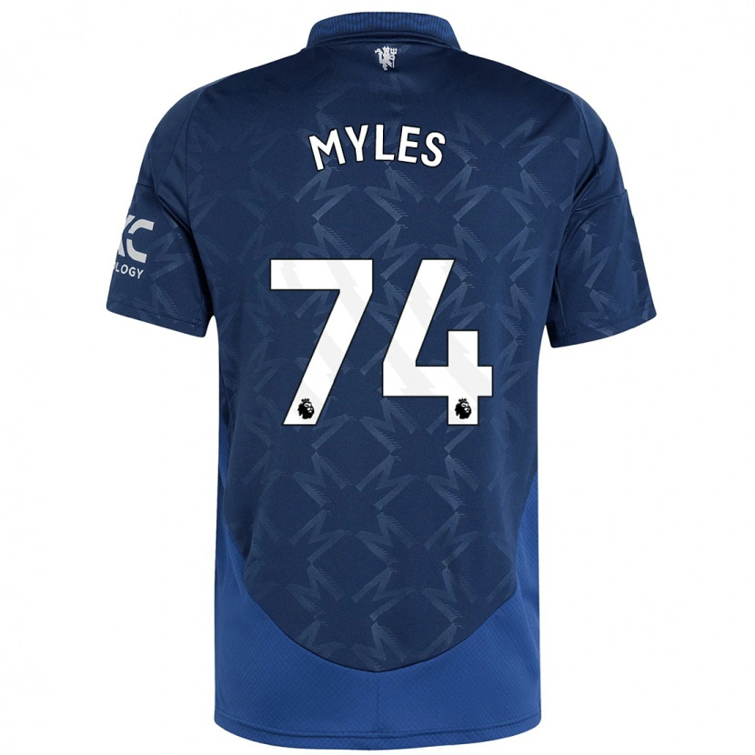 Danxen Børn Tom Myles #74 Indigo Udebane Spillertrøjer 2024/25 Trøje T-Shirt