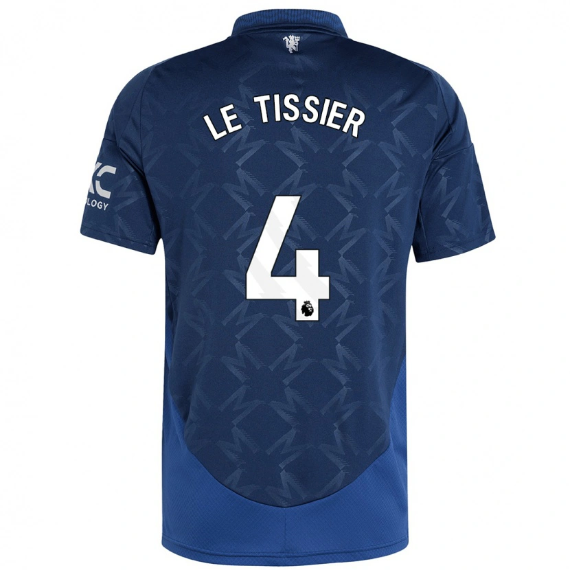 Danxen Børn Maya Le Tissier #4 Indigo Udebane Spillertrøjer 2024/25 Trøje T-Shirt