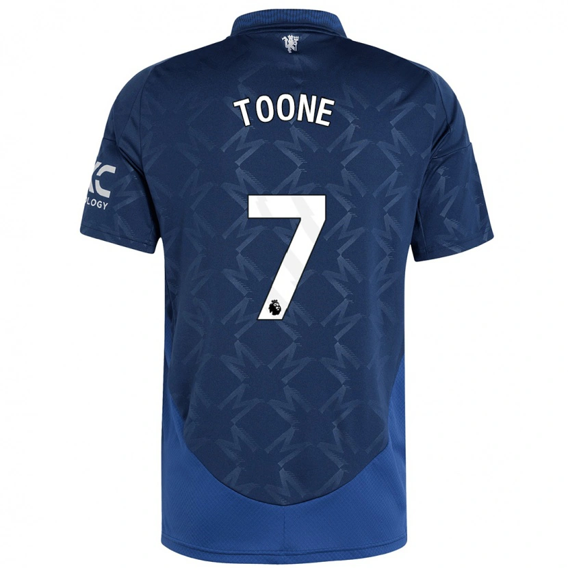 Danxen Børn Ella Toone #7 Indigo Udebane Spillertrøjer 2024/25 Trøje T-Shirt