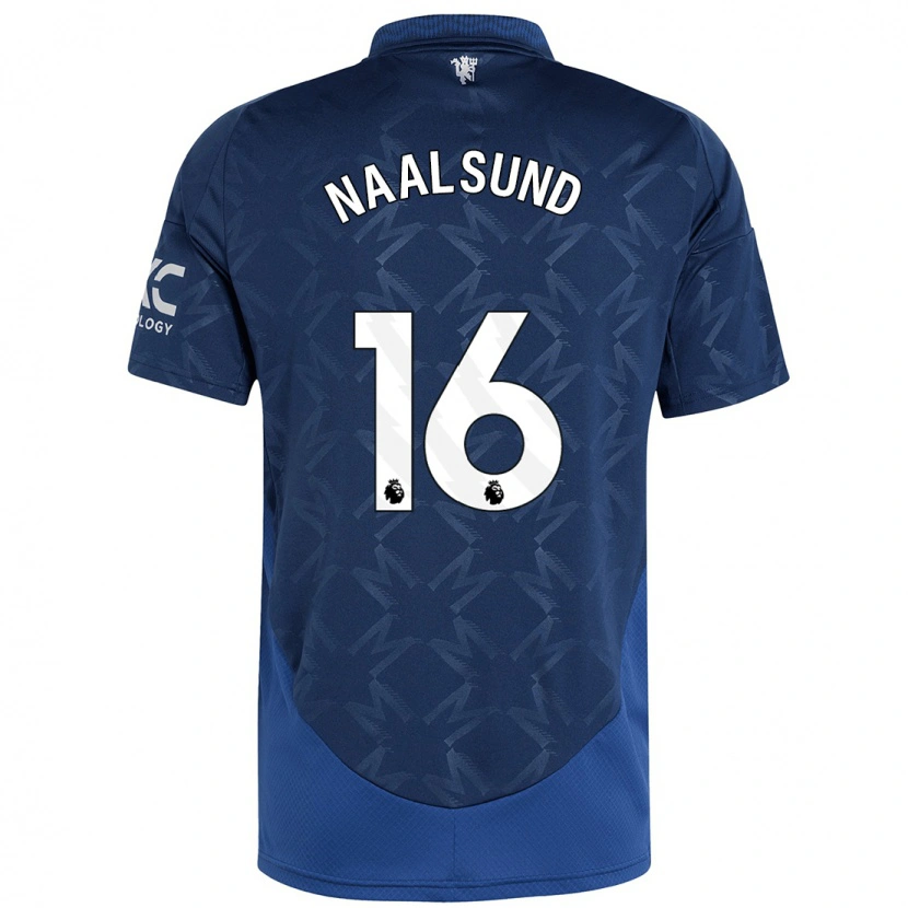 Danxen Børn Lisa Naalsund #16 Indigo Udebane Spillertrøjer 2024/25 Trøje T-Shirt