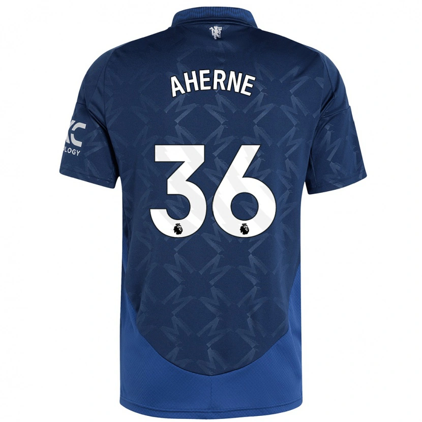 Danxen Børn Alyssa Aherne #36 Indigo Udebane Spillertrøjer 2024/25 Trøje T-Shirt