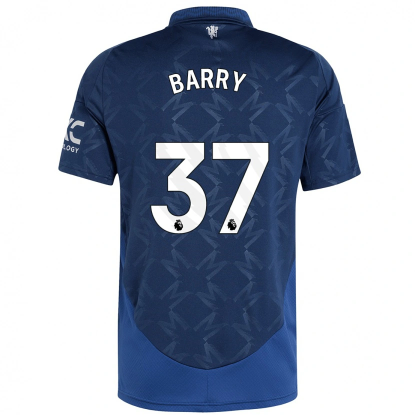Danxen Børn Keira Barry #37 Indigo Udebane Spillertrøjer 2024/25 Trøje T-Shirt