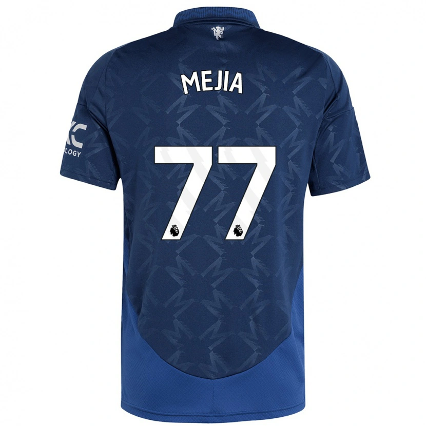 Danxen Børn Mateo Mejia #77 Indigo Udebane Spillertrøjer 2024/25 Trøje T-Shirt