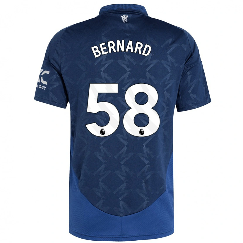 Danxen Børn Bernard #58 Indigo Udebane Spillertrøjer 2024/25 Trøje T-Shirt