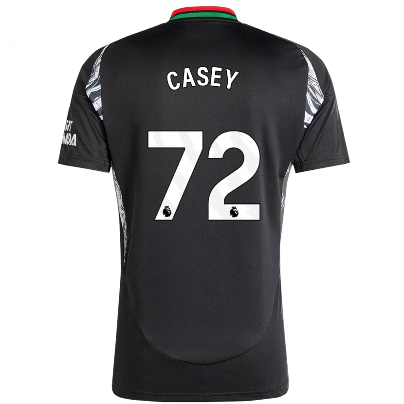Danxen Børn Dan Casey #72 Sort Udebane Spillertrøjer 2024/25 Trøje T-Shirt