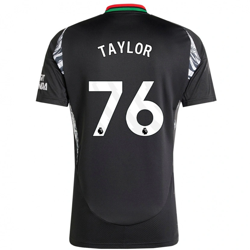 Danxen Børn Kido Taylor Hart #76 Sort Udebane Spillertrøjer 2024/25 Trøje T-Shirt