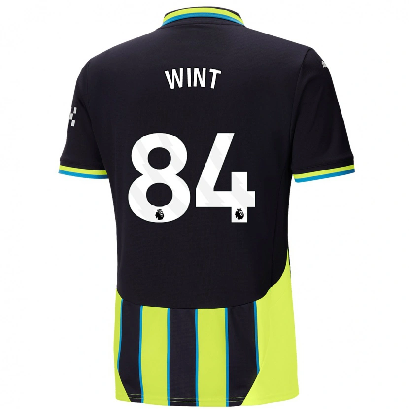 Danxen Børn Jack Wint #84 Blå Gul Udebane Spillertrøjer 2024/25 Trøje T-Shirt
