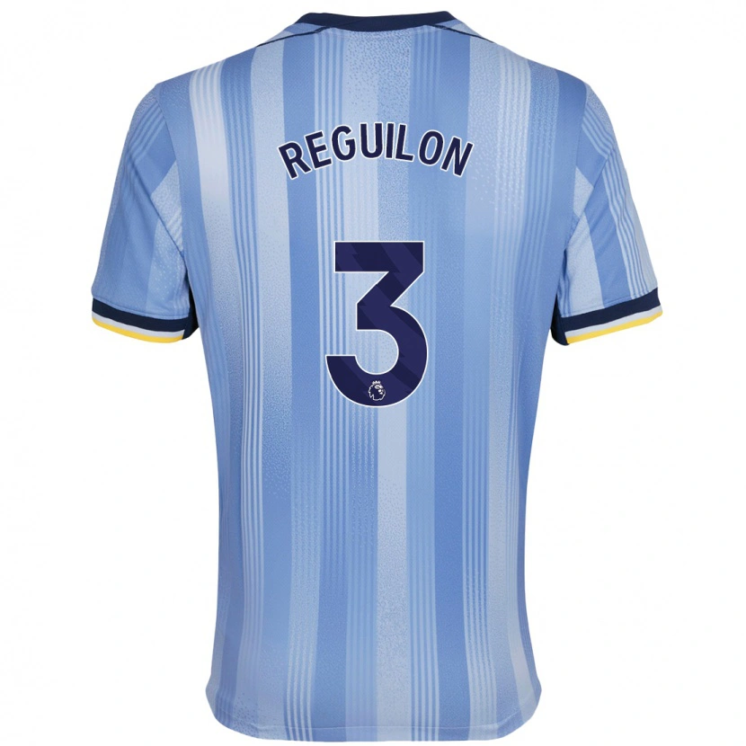 Danxen Børn Sergio Reguilón #3 Lyseblå Udebane Spillertrøjer 2024/25 Trøje T-Shirt
