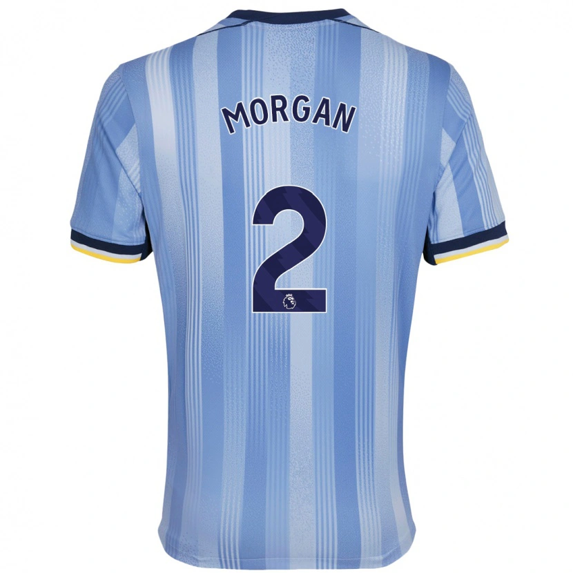 Danxen Børn Esther Morgan #2 Lyseblå Udebane Spillertrøjer 2024/25 Trøje T-Shirt
