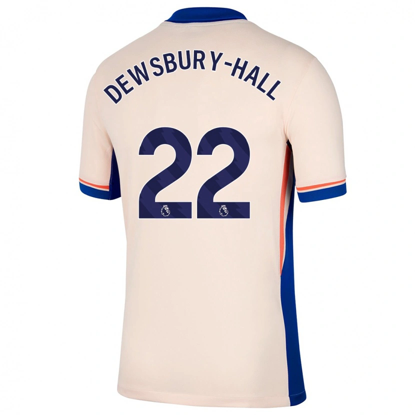 Danxen Børn Kiernan Dewsbury-Hall #22 Lys Beige Udebane Spillertrøjer 2024/25 Trøje T-Shirt