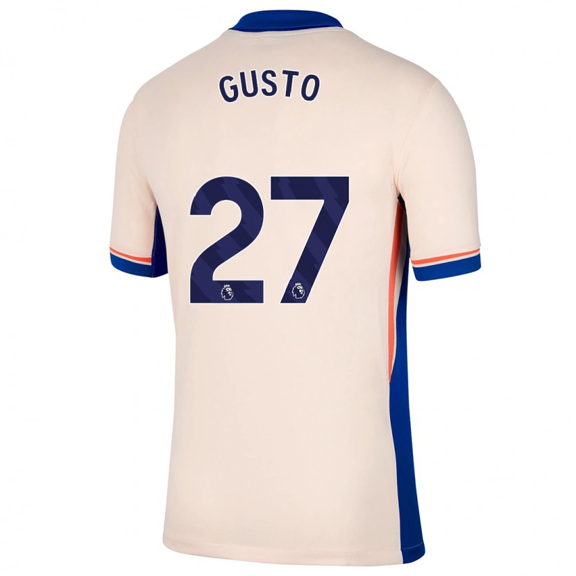 Danxen Børn Malo Gusto #27 Lys Beige Udebane Spillertrøjer 2024/25 Trøje T-Shirt