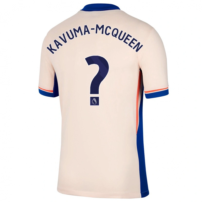 Danxen Børn Ryan Kavuma-Mcqueen #0 Lys Beige Udebane Spillertrøjer 2024/25 Trøje T-Shirt