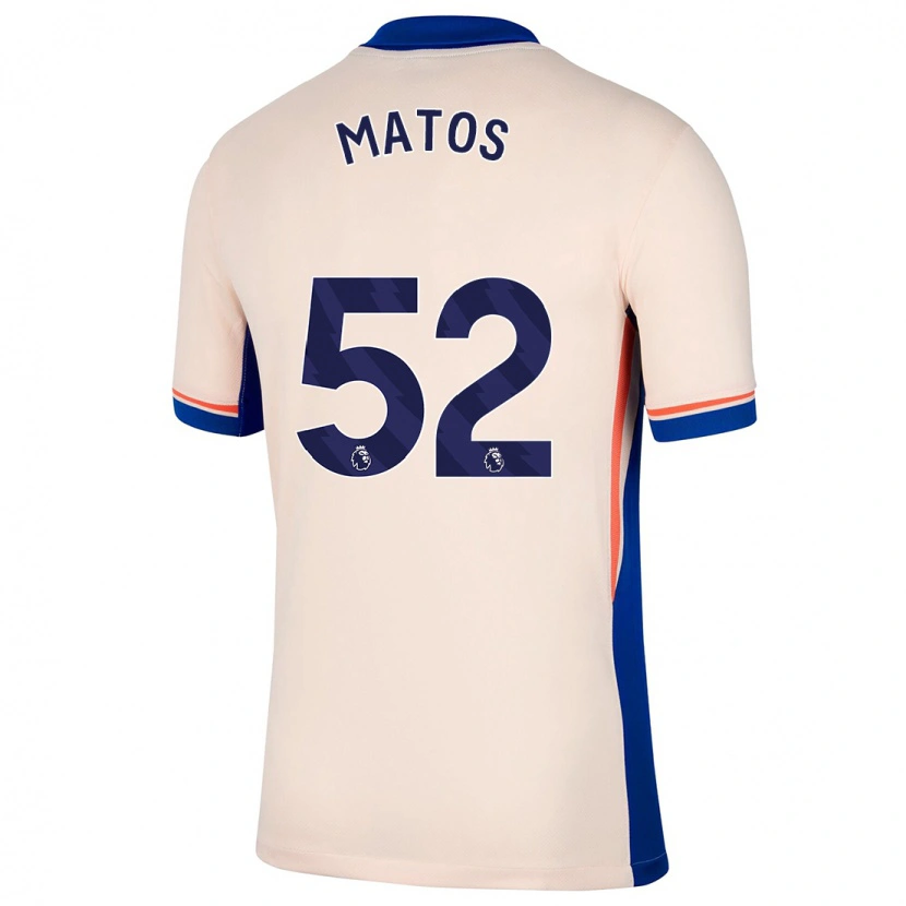 Danxen Børn Alex Matos #52 Lys Beige Udebane Spillertrøjer 2024/25 Trøje T-Shirt