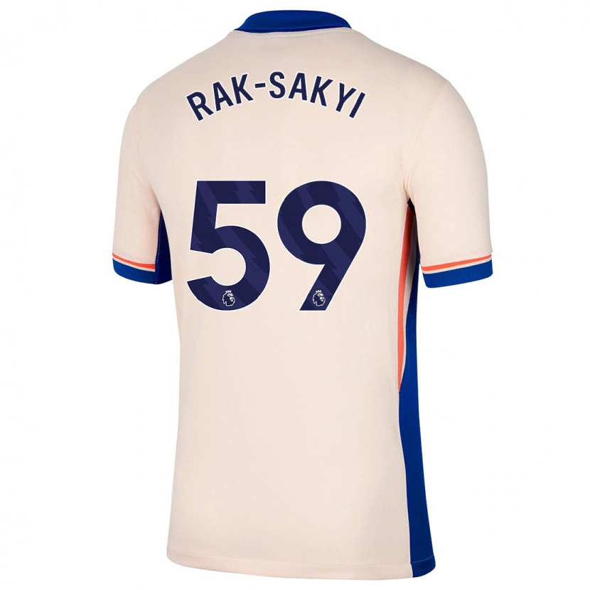 Danxen Børn Sam Rak-Sakyi #59 Lys Beige Udebane Spillertrøjer 2024/25 Trøje T-Shirt
