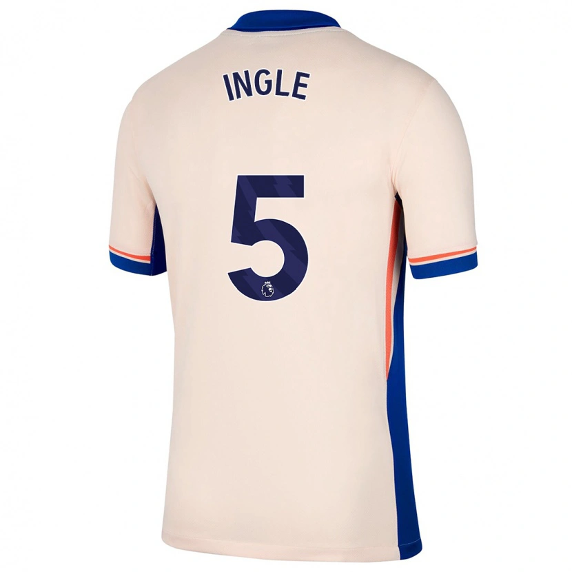 Danxen Børn Sophie Ingle #5 Lys Beige Udebane Spillertrøjer 2024/25 Trøje T-Shirt