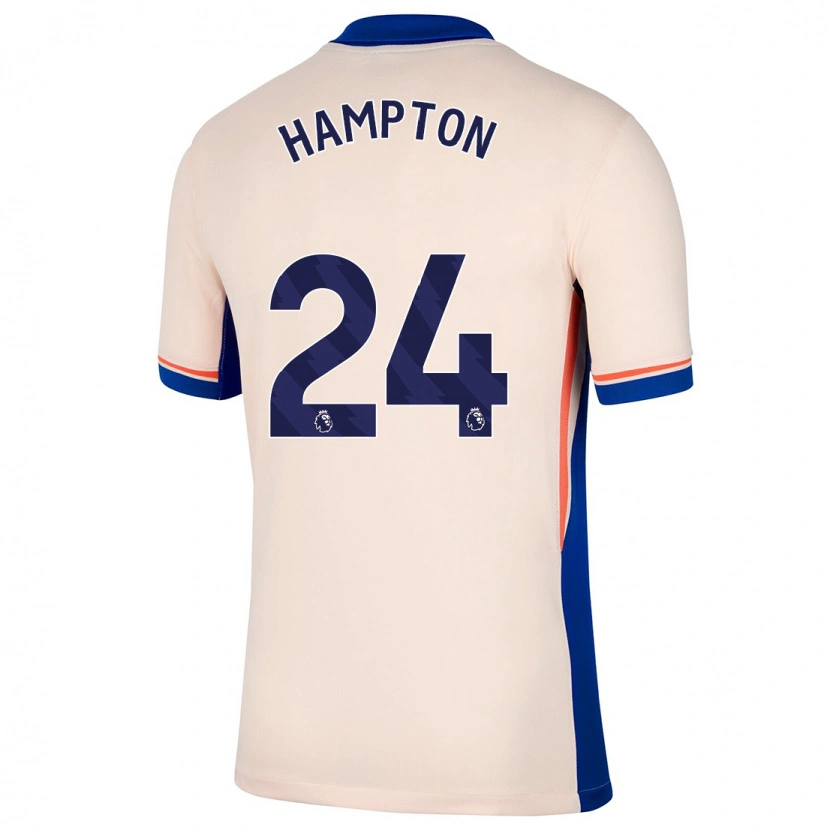 Danxen Børn Hannah Hampton #24 Lys Beige Udebane Spillertrøjer 2024/25 Trøje T-Shirt