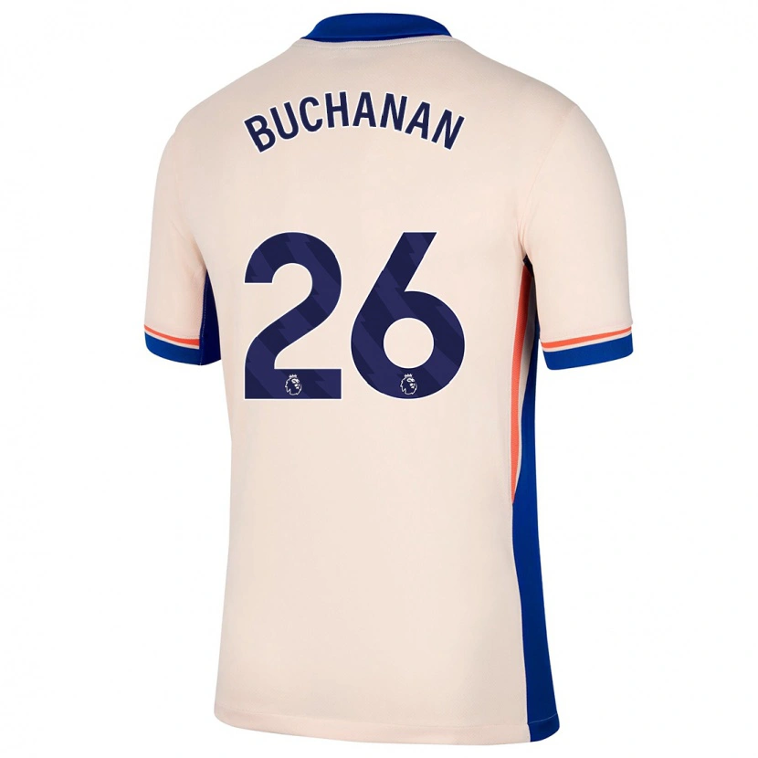 Danxen Børn Kadeisha Buchanan #26 Lys Beige Udebane Spillertrøjer 2024/25 Trøje T-Shirt