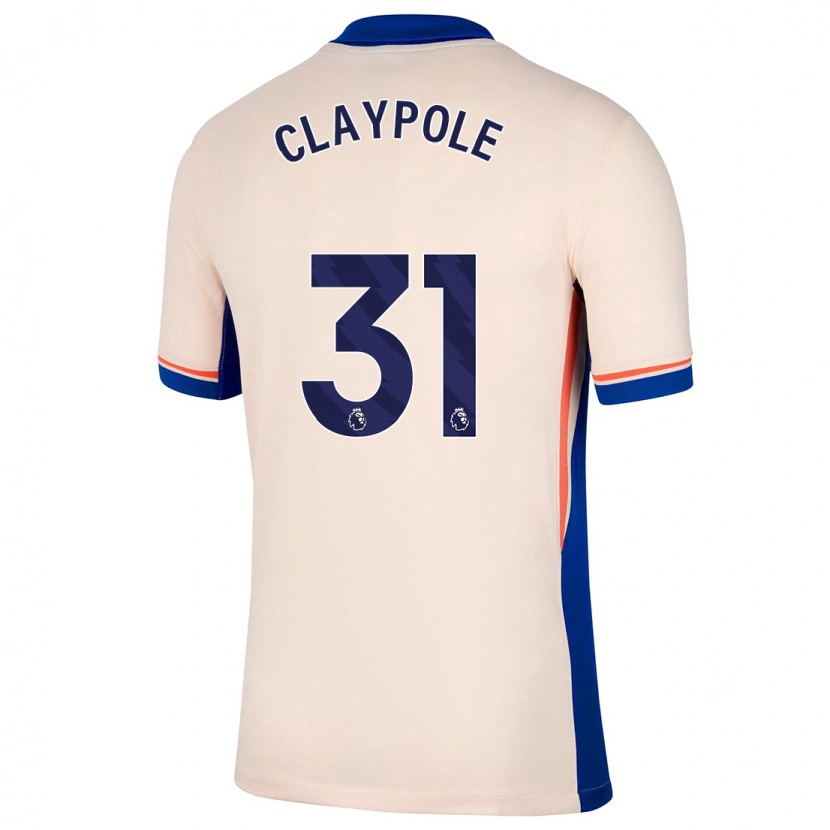 Danxen Børn Aimee Claypole #31 Lys Beige Udebane Spillertrøjer 2024/25 Trøje T-Shirt