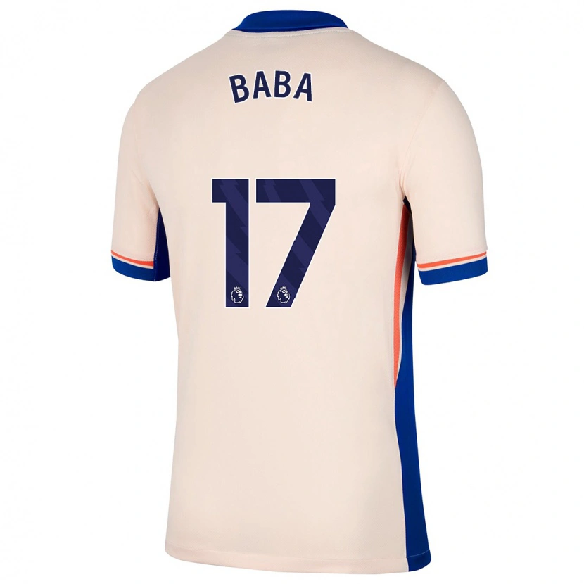 Danxen Børn Abdul-Rahman Baba #17 Lys Beige Udebane Spillertrøjer 2024/25 Trøje T-Shirt