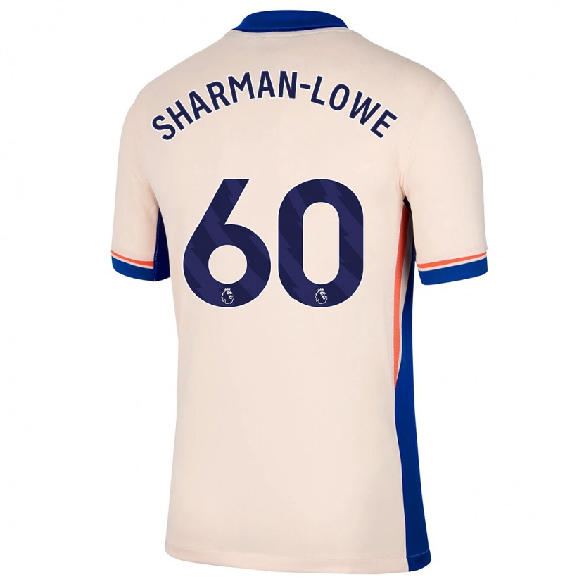 Danxen Børn Teddy Sharman-Lowe #60 Lys Beige Udebane Spillertrøjer 2024/25 Trøje T-Shirt