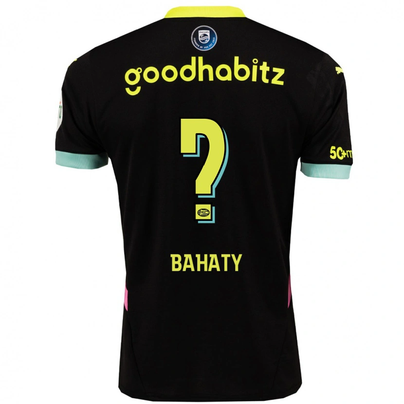 Danxen Børn Manuel Bahaty #0 Sort Gul Udebane Spillertrøjer 2024/25 Trøje T-Shirt