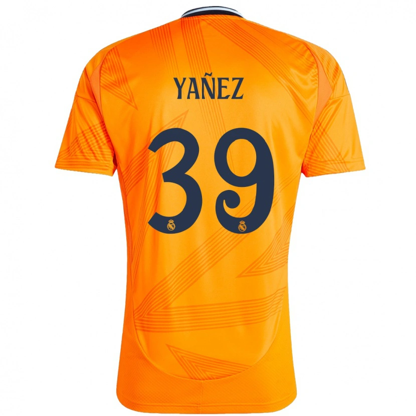 Danxen Børn Daniel Yañez #39 Orange Udebane Spillertrøjer 2024/25 Trøje T-Shirt