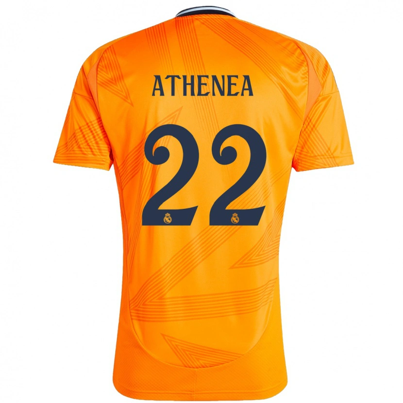 Danxen Børn Athenea Del Castillo #22 Orange Udebane Spillertrøjer 2024/25 Trøje T-Shirt