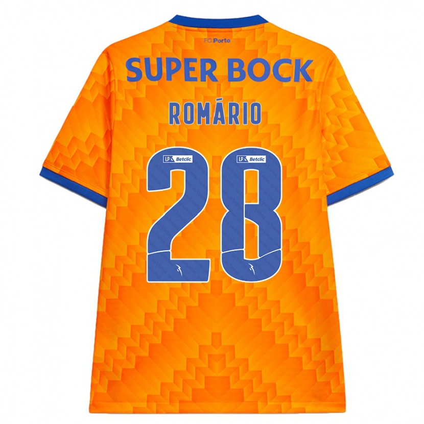 Danxen Børn Romário Baró #28 Orange Udebane Spillertrøjer 2024/25 Trøje T-Shirt