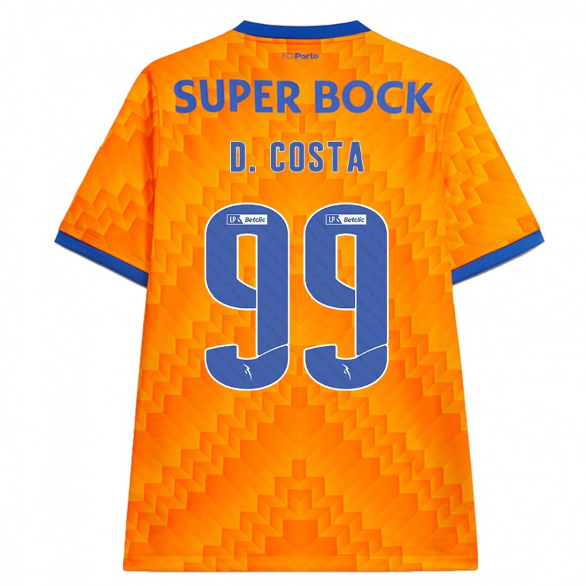 Danxen Børn Diogo Costa #99 Orange Udebane Spillertrøjer 2024/25 Trøje T-Shirt
