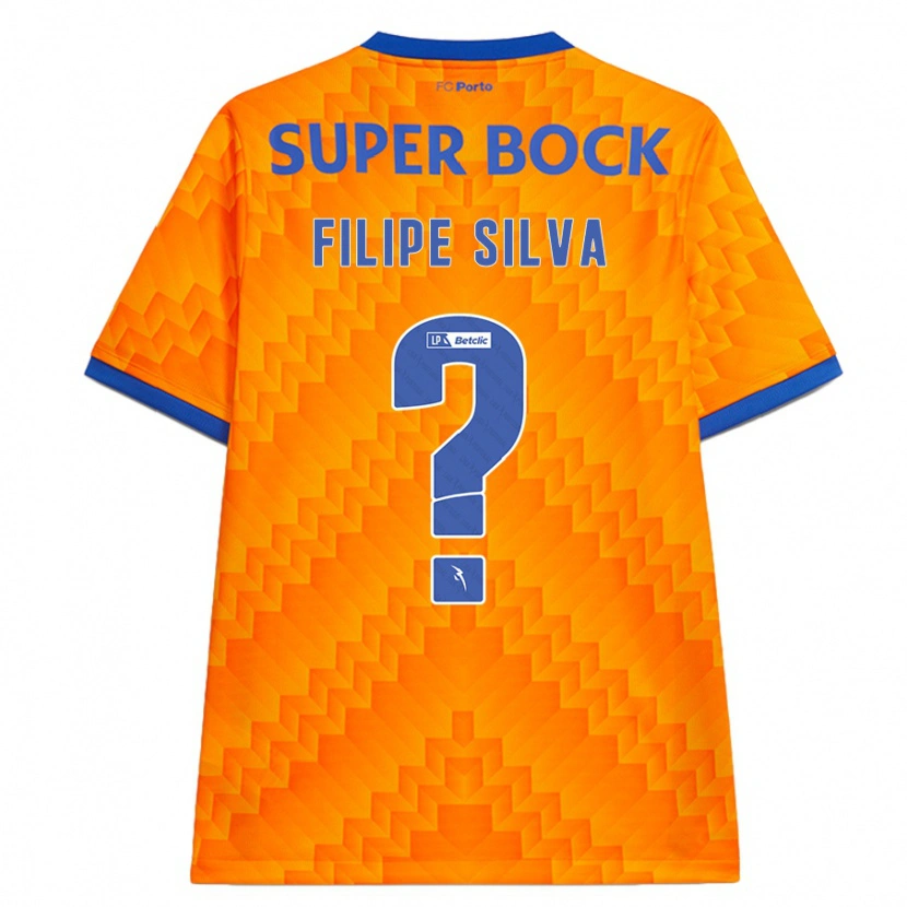 Danxen Børn Filipe Silva #0 Orange Udebane Spillertrøjer 2024/25 Trøje T-Shirt