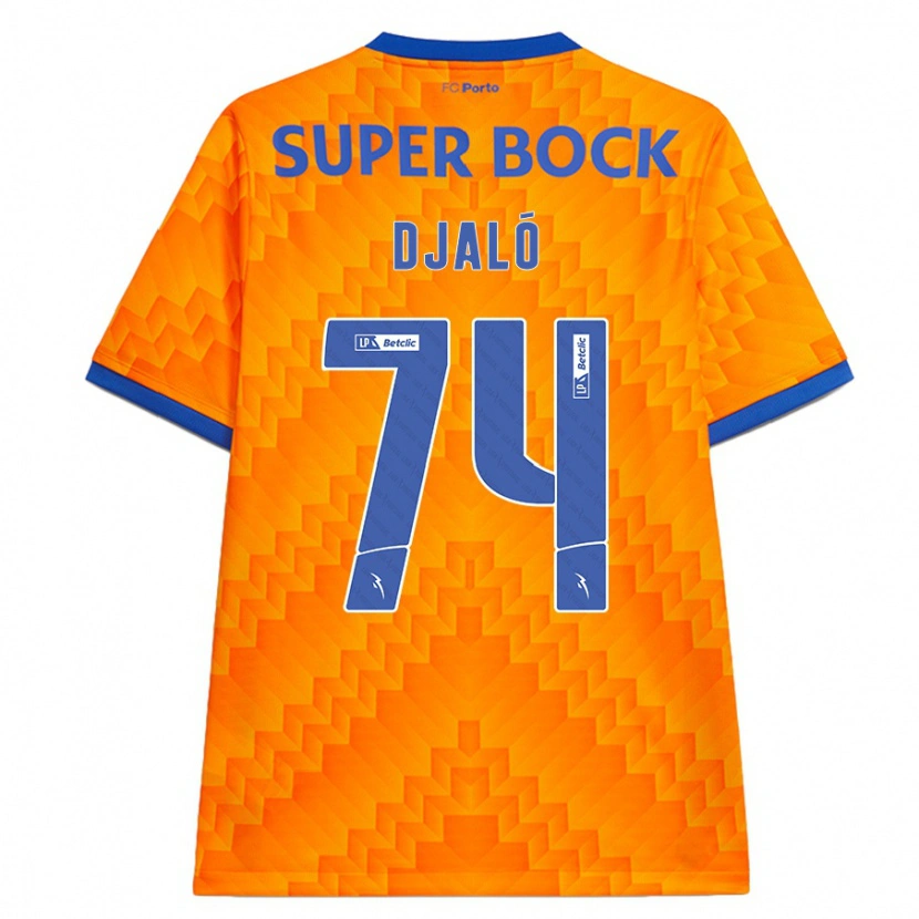 Danxen Børn Ussumane Djaló #74 Orange Udebane Spillertrøjer 2024/25 Trøje T-Shirt