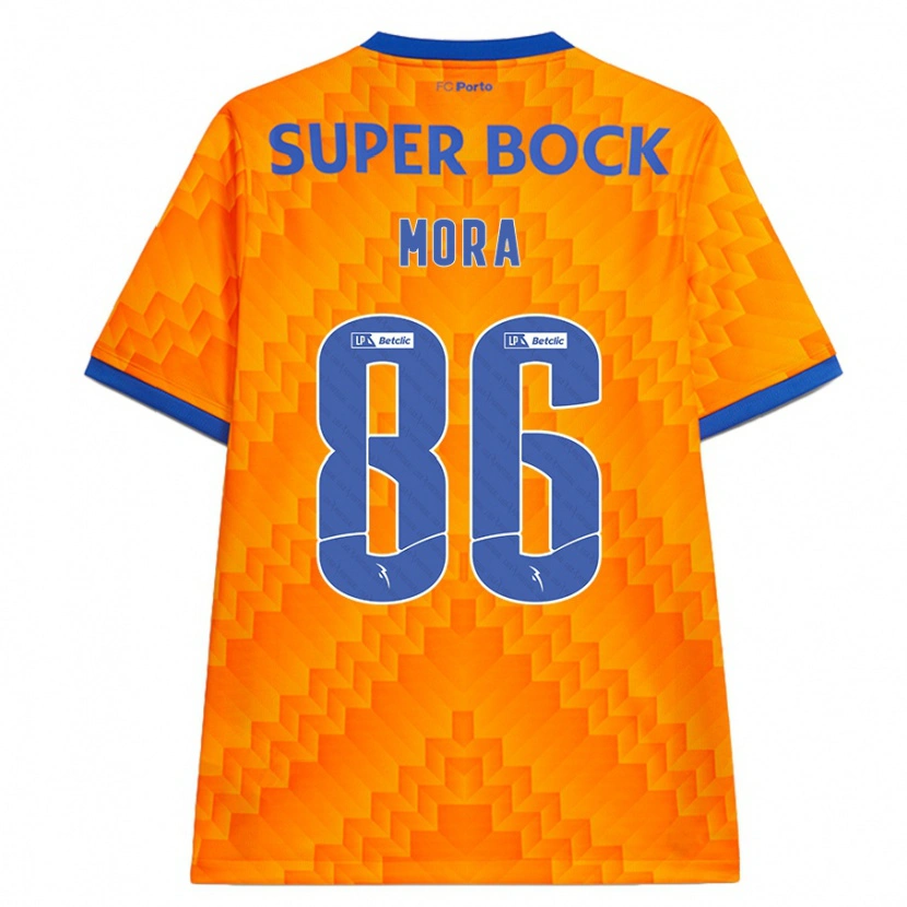 Danxen Børn Rodrigo Mora #86 Orange Udebane Spillertrøjer 2024/25 Trøje T-Shirt